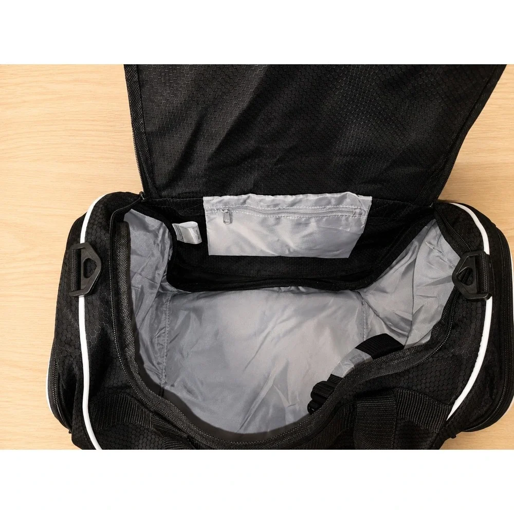 Adidas LA Kings NHL Duffel Bag Black Hockey Gym Travel Bag Logo